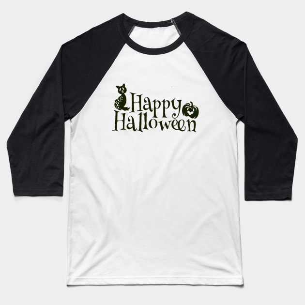 happy halloween Baseball T-Shirt by khalid12